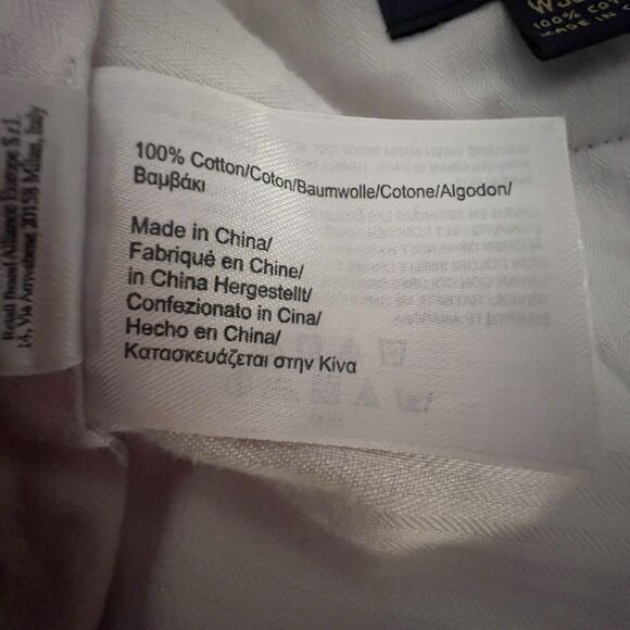 Brooks Brothers Hudson Men Flat Front Chino Corduroy Pants 36x32 Beige - Picture 9 of 12